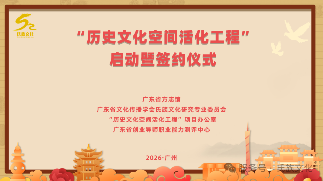 “历史文化空间活化工程”启动暨签约仪式成功举行